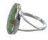 Turquoise Inlay And Sterling Silver Southwestern Ring Size 6-3/4 WX58743